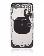 Capac Spate Sticla iPhone XS AMPlus (No Logo) (Space Gray) - imagine 4