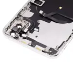 Capac Spate Sticla iPhone XS Max AMPlus (No Logo) (Silver) - imagine 10