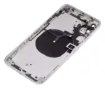 Capac Spate Sticla iPhone XS Max AMPlus (No Logo) (Silver) - imagine 5