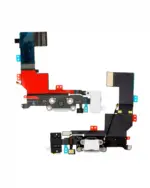 Cablu Flex Port Incarcare Cu Placa iPhone 5S (Silver) - imagine 3
