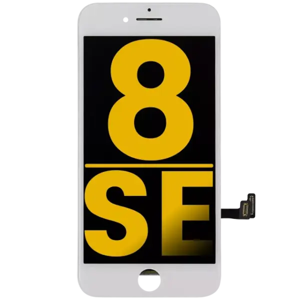 Display iPhone 8 / SE cu Placa Metalica Refurbished (White)