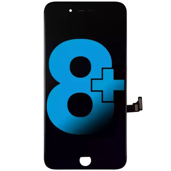 Display iPhone 8 Plus Cu Placa Metalica Aftermarket AQ7 (Black)