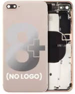 Capac Spate Sticla iPhone 8 Plus AMPlus (No Logo) (Gold)