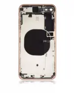 Capac Spate Sticla iPhone 8 Plus AMPlus (No Logo) (Gold) - imagine 3