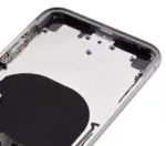 Capac Spate Sticla iPhone X AMPlus (No Logo) (Silver) - imagine 11