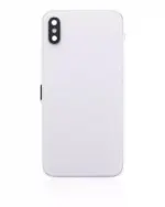 Capac Spate Sticla iPhone X AMPlus (No Logo) (Silver) - imagine 3