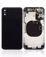 Capac Spate Sticla iPhone X AMPlus (No Logo) (Space Gray) - imagine 2