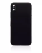 Capac Spate Sticla iPhone X AMPlus (No Logo) (Space Gray) - imagine 3