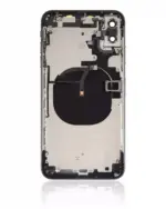 Capac Spate Sticla iPhone XS Max AMPlus (No Logo) (Space Gray) - imagine 4