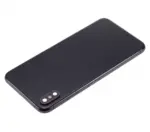 Capac Spate Sticla iPhone XS Max AMPlus (No Logo) (Space Gray) - imagine 5