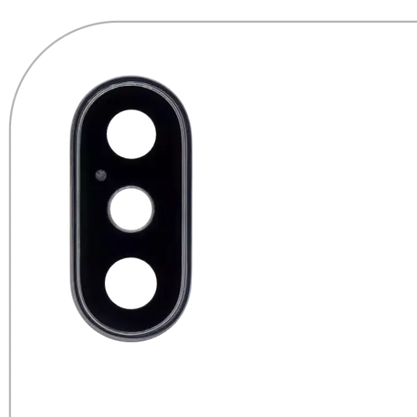 Lentila Camera Spate Cu Suport Si Rama iPhone XS / XS Max (Space Gray) Premium