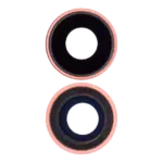 Lentila Camera Spate Cu Suport Si Rama iPhone XR AMPlus (Coral) (10 Pack) - imagine 2