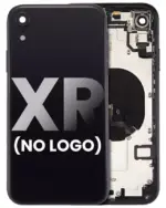 Capac Spate Sticla iPhone XR AMPlus (No Logo) (Space Gray)