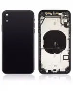 Capac Spate Sticla iPhone XR AMPlus (No Logo) (Space Gray) - imagine 2