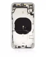 Capac Spate Sticla iPhone XR AMPlus (No Logo) (Silver) - imagine 4