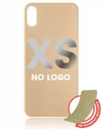 Capac Spate Sticla iPhone XS (No Logo) (Gold)