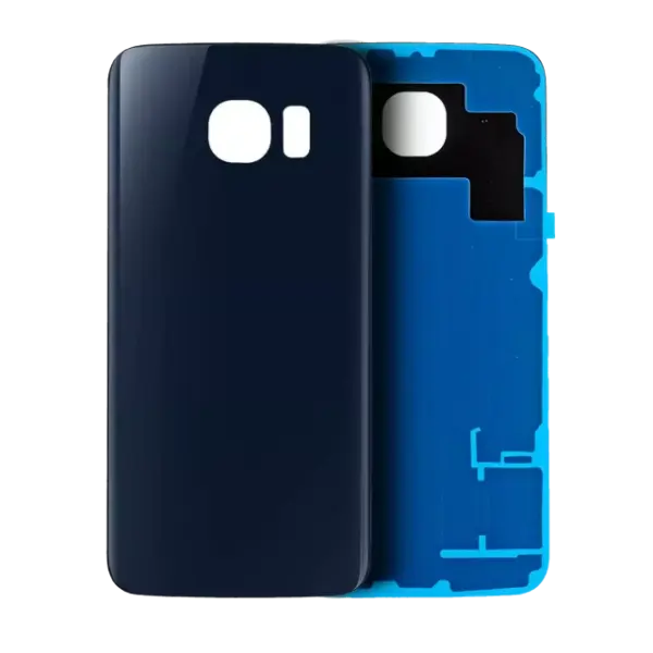 Capac Spate Sticla Samsung Galaxy S6 AMPlus (No Logo) (Black Sapphire)