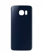 Capac Spate Sticla Samsung Galaxy S6 AMPlus (No Logo) (Black Sapphire) - imagine 2