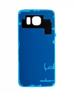 Capac Spate Sticla Samsung Galaxy S6 AMPlus (No Logo) (Black Sapphire) - imagine 3