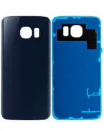 Capac Spate Sticla Samsung Galaxy S6 AMPlus (No Logo) (Black Sapphire) - imagine 4