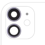 Lentila Camera Spate Cu Suport Si Rama iPhone 11 ( 2 Piece) AMPlus (Purple)