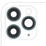 Lentila Camera Spate Cu Suport Si Rama iPhone 11 Pro / Pro Max (3 Piece Set) AMPlus (Green)