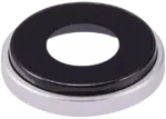 Lentila Camera Spate Cu Suport Si Rama iPhone XR (White) (10 Pack) Premium - imagine 3