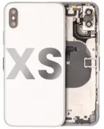 Carcasa Spate Sticla iPhone XS Pull A (Silver)