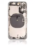 Carcasa Spate Sticla iPhone XS Pull A (Silver) - imagine 2