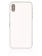 Carcasa Spate Sticla iPhone XS Pull A (Silver) - imagine 7