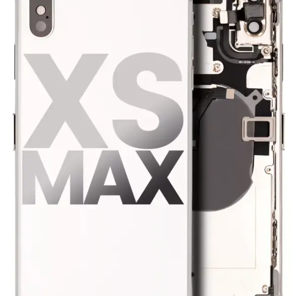 Carcasa Spate Sticla iPhone XS Max Pull B (Silver)
