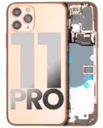 Carcasa Spate Sticla iPhone 11 Pro Pull A (Matte Gold)