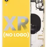 Capac Spate Sticla iPhone XR AMPlus (No Logo) (Yellow)