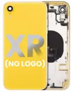 Capac Spate Sticla iPhone XR AMPlus (No Logo) (Yellow)