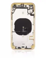 Capac Spate Sticla iPhone XR AMPlus (No Logo) (Yellow) - imagine 4