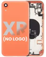 Capac Spate Sticla iPhone XR AMPlus (No Logo) (Coral)