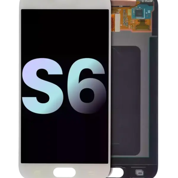 Ansamblu Display Samsung Galaxy S6 Service Pack (Fara Rama) (White Pearl)
