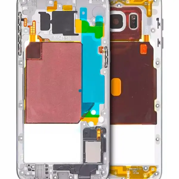 Carcasa Mijloc Samsung Galaxy S6 Edge Plus (White Pearl)