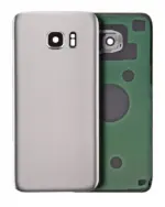 Capac Spate Sticla Samsung Galaxy S7 AMPlus (No Logo) (White) - imagine 2