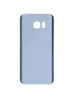 Capac Spate Sticla Samsung Galaxy S7 Edge AMPlus (No Logo) (Coral Blue) - imagine 2