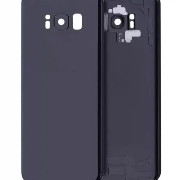 Capac Spate Sticla Samsung Galaxy S8 Service Pack Original (Midnight Black)