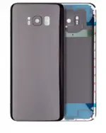Capac Sticla Spate Cu Lentila Camera Samsung Galaxy S8 Plus Service Pack (Midnight Black)