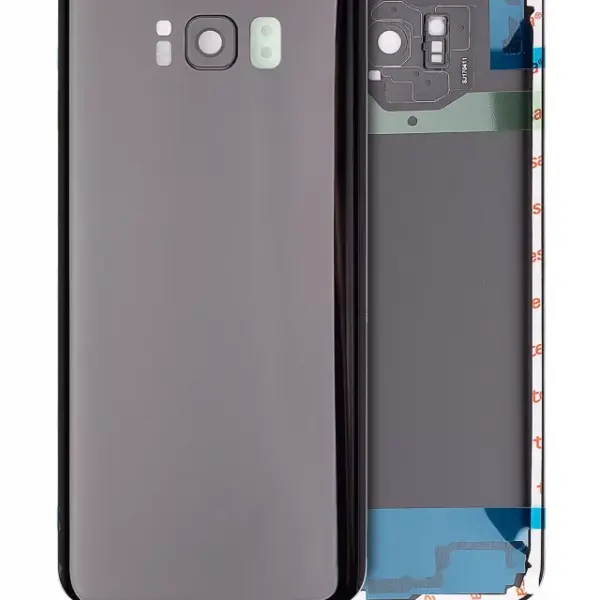 Capac Sticla Spate Cu Lentila Camera Samsung Galaxy S8 Plus Service Pack (Midnight Black)