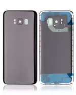 Capac Sticla Spate Cu Lentila Camera Samsung Galaxy S8 Plus Service Pack (Midnight Black) - imagine 8