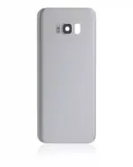 Capac Spate Sticla Samsung Galaxy S8 Plus AMPlus (No Logo) (Arctic Silver) - imagine 3