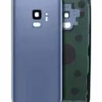 Capac Spate Sticla Samsung Galaxy S9 AMPlus (No Logo) (Coral Blue)