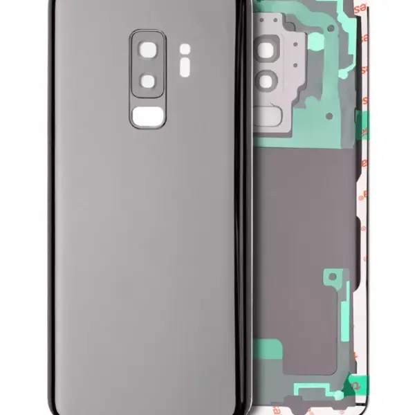 Capac Spate Sticla Samsung Galaxy S9 Plus AMPlus (No Logo) (Titanium Gray)