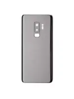 Capac Spate Sticla Samsung Galaxy S9 Plus AMPlus (No Logo) (Titanium Gray) - imagine 3
