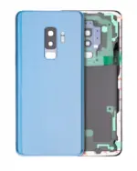 Capac Spate Sticla Samsung Galaxy S9 Plus AMPlus (No Logo) (Coral Blue)