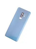 Capac Spate Sticla Samsung Galaxy S9 Plus AMPlus (No Logo) (Coral Blue) - imagine 2